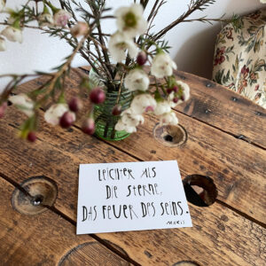 Poesie Card: Leichter als Sterne