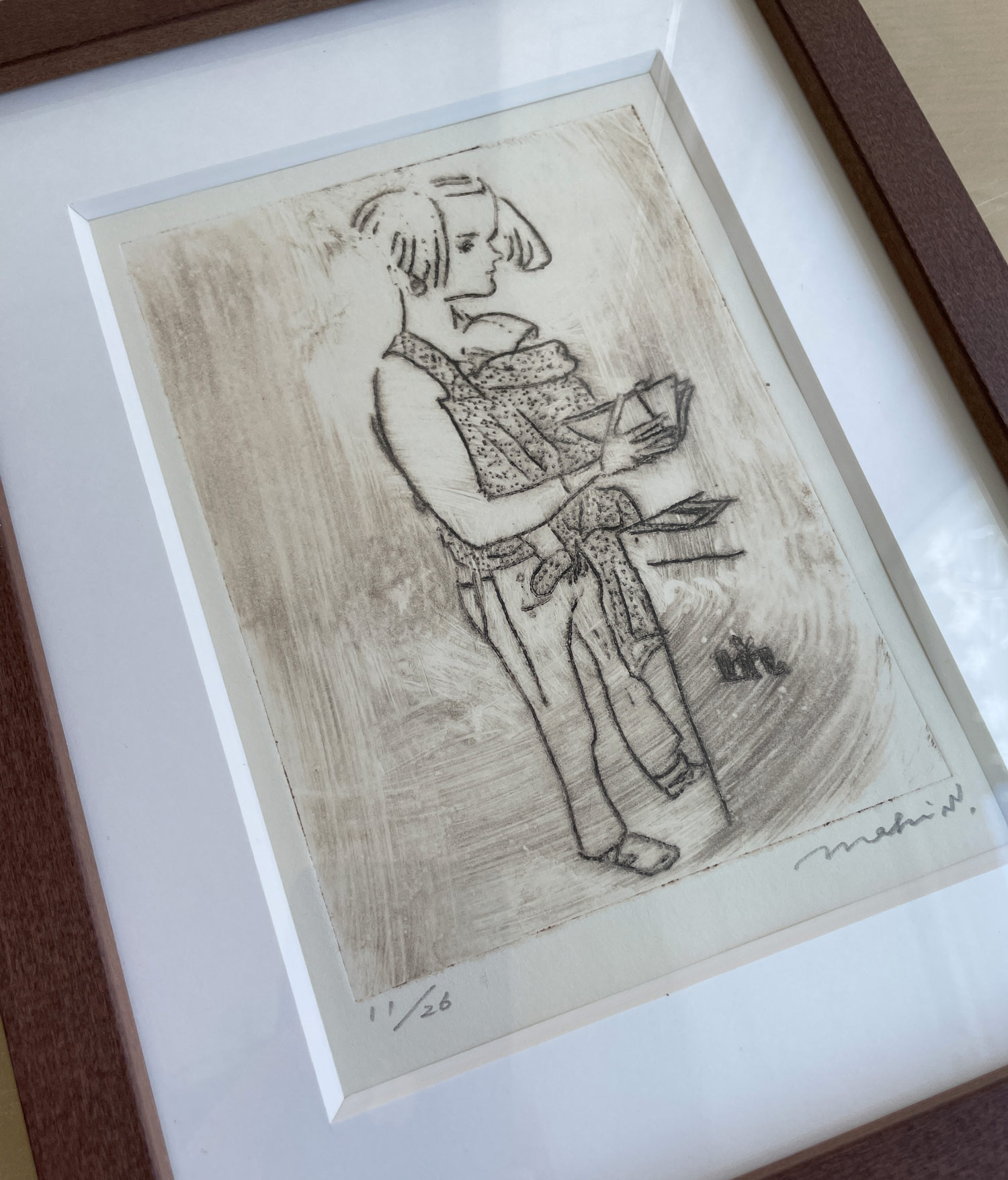 Kaltnadelradierung: Leipziger Buchmesse