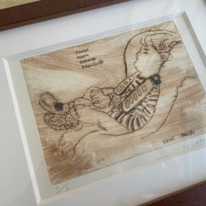 Kaltnadelradierung: Levi schläft