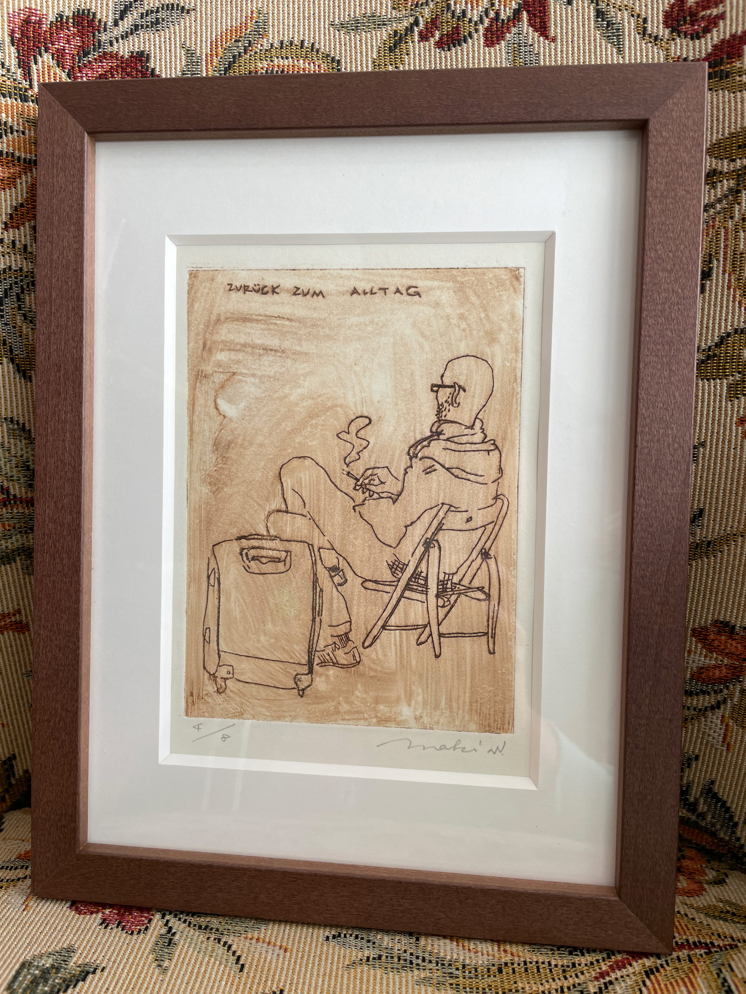 Kaltnadelradierung: Zurück zum Alltag – Bild 3