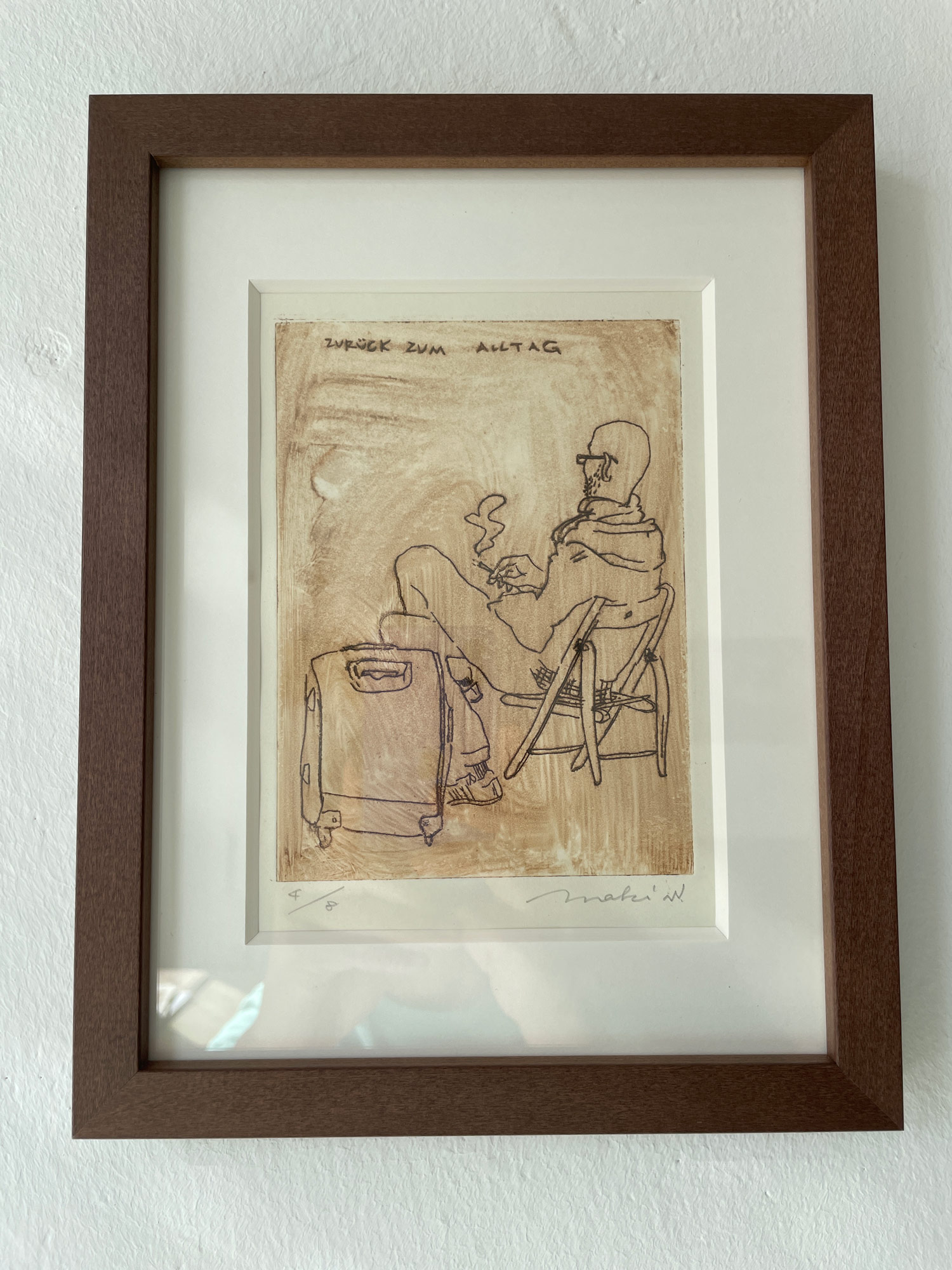 Kaltnadelradierung: Zurück zum Alltag – Bild 4