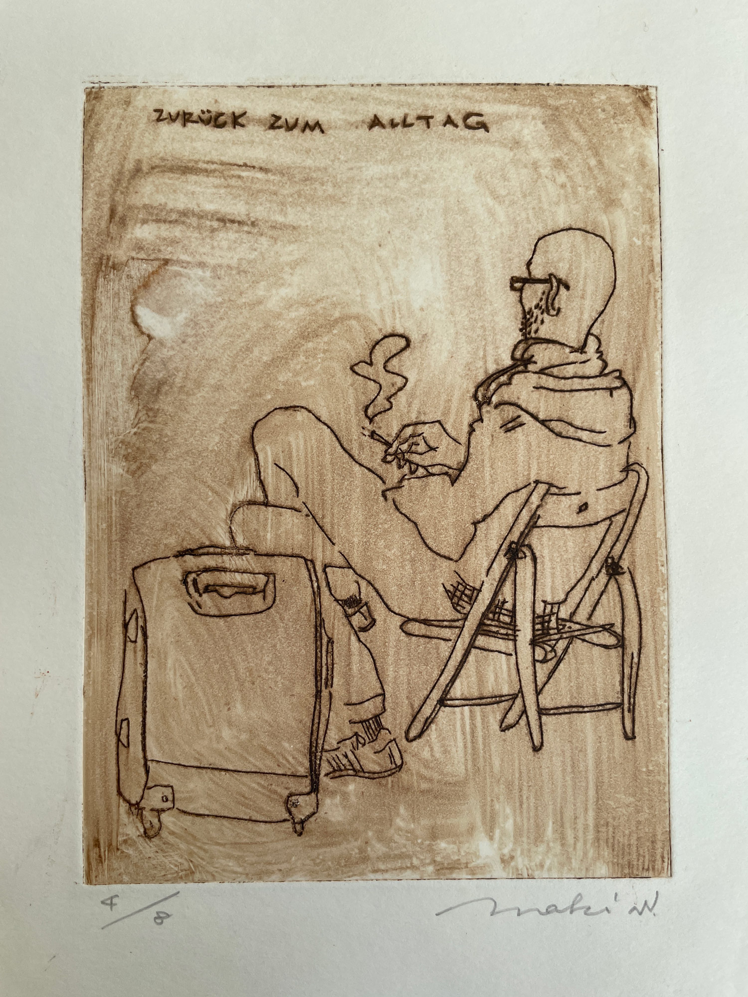 Kaltnadelradierung: Zurück zum Alltag